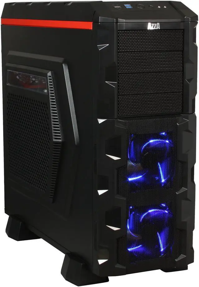 Alt view image 2 of 11 - AZZA Fusion 3000 (CSAZ-3000) Black SECC ATX Full Tower Computer Case