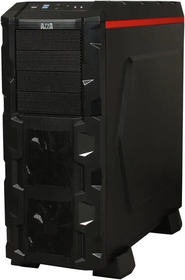 Alt view image 4 of 11 - AZZA Fusion 3000 (CSAZ-3000) Black SECC ATX Full Tower Computer Case