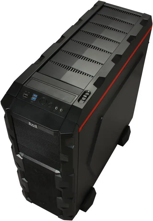 Alt view image 9 of 11 - AZZA Fusion 3000 (CSAZ-3000) Black SECC ATX Full Tower Computer Case