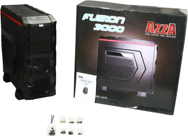 Alt view image 11 of 11 - AZZA Fusion 3000 (CSAZ-3000) Black SECC ATX Full Tower Computer Case