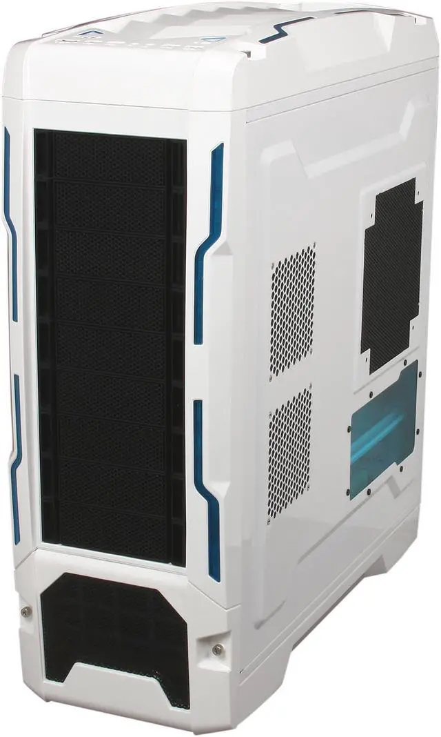 Alt view image 4 of 11 - AZZA Genesis 9000 CSAZ-9000W White 0.8mm SECC ATX Full Tower Computer Case