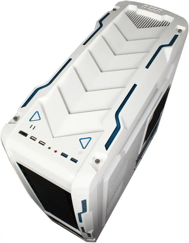 Alt view image 9 of 11 - AZZA Genesis 9000 CSAZ-9000W White 0.8mm SECC ATX Full Tower Computer Case