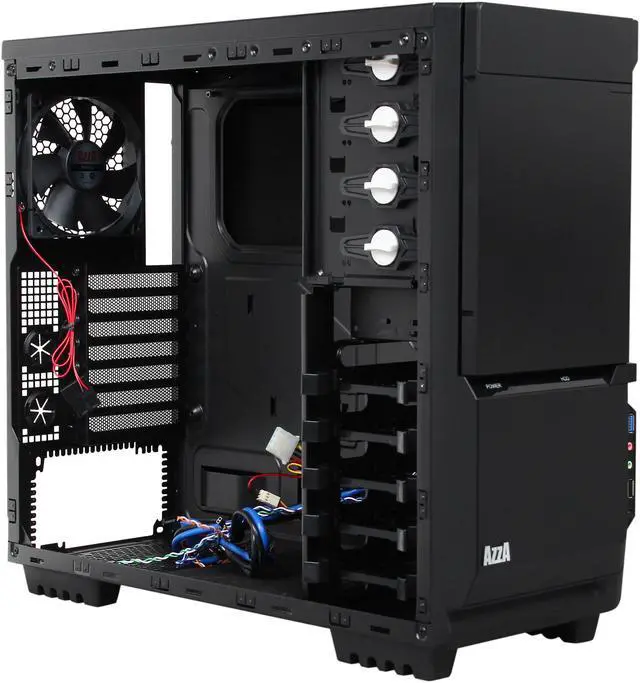 Alt view image 8 of 10 - AZZA Silentium 920B CSAZ-920B Black SECC ATX Mid Tower Computer Case