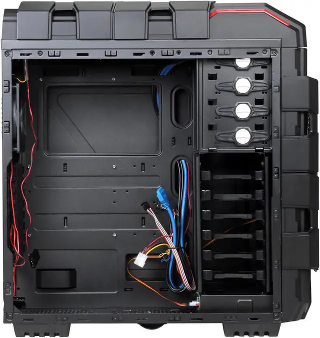 Alt view image 7 of 11 - AZZA CSAZ- XT1 B Black Japanese SECC Steel ATX Full Tower Computer Case