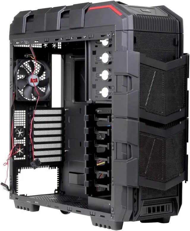 Alt view image 8 of 11 - AZZA CSAZ- XT1 B Black Japanese SECC Steel ATX Full Tower Computer Case