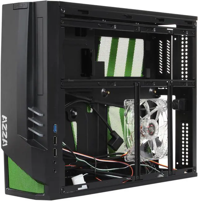 Alt view image 8 of 10 - AZZA CSAZ-103 Black SECC Mini-ITX Tower Computer Case