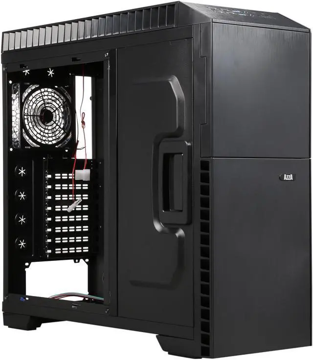 Alt view image 8 of 9 - AZZA CSAZ-8100B Black SECC ATX Full Tower Computer Case