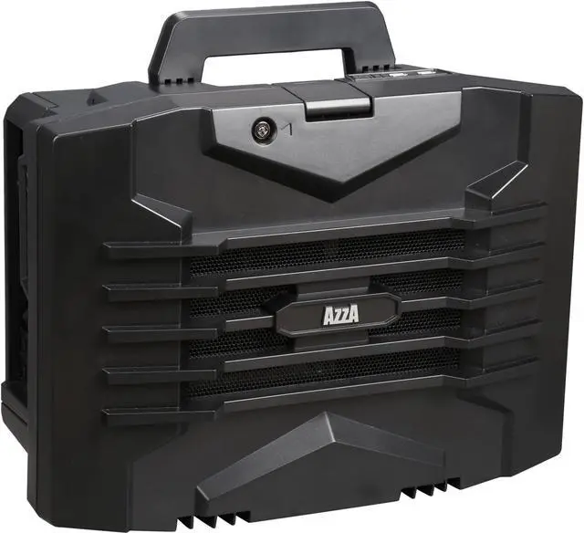Main image of AZZA CSAZ-105 Black / Red SECC Mini-ITX Computer Case Regular PS2 ATX power supply Power Supply