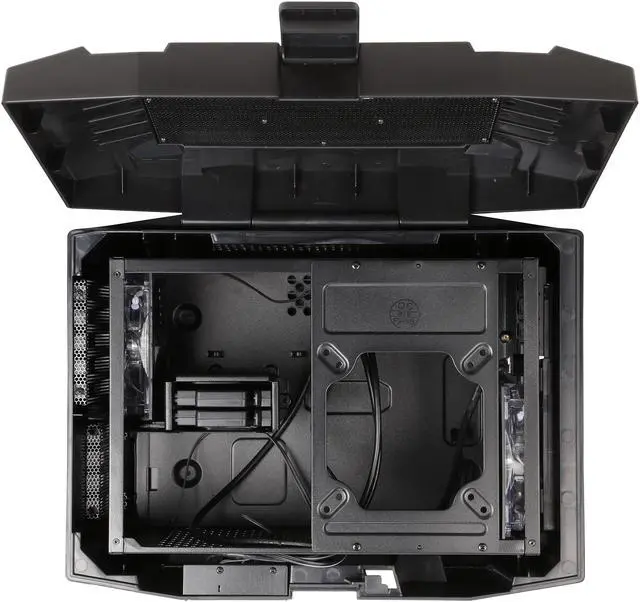 Alt view image 8 of 8 - AZZA CSAZ-105 Black / Red SECC Mini-ITX Computer Case Regular PS2 ATX power supply Power Supply