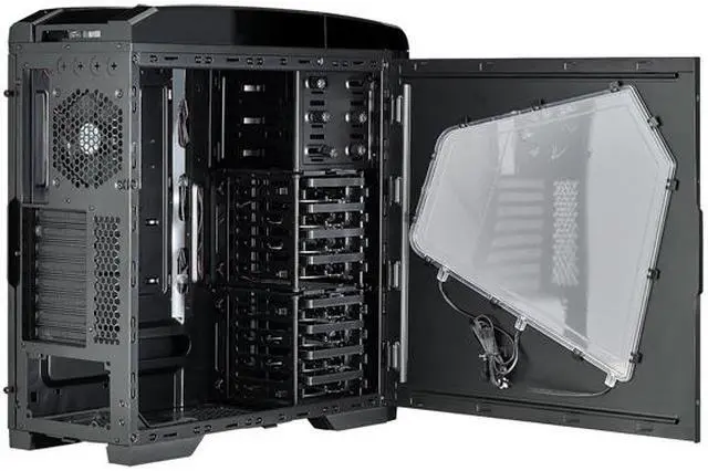 Alt view image 5 of 6 - AZZA Taurus 5000B Black/Black(inside chassis) SECC ATX Full Tower Case