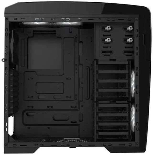 Alt view image 4 of 6 - AZZA Taurus 5000B Black/Black(inside chassis) SECC ATX Full Tower Case
