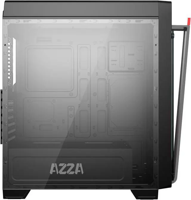 Alt view image 6 of 7 - AZZA Obsidian 270 CSAZ-270 Black Steel / Tempered Glass ATX Mid Tower Computer Case