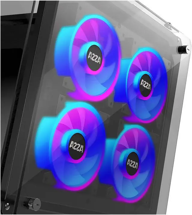 Alt view image 7 of 7 - AZZA Cube 802 CSAZ-802 Black SPCC ATX Cube Case Computer Case