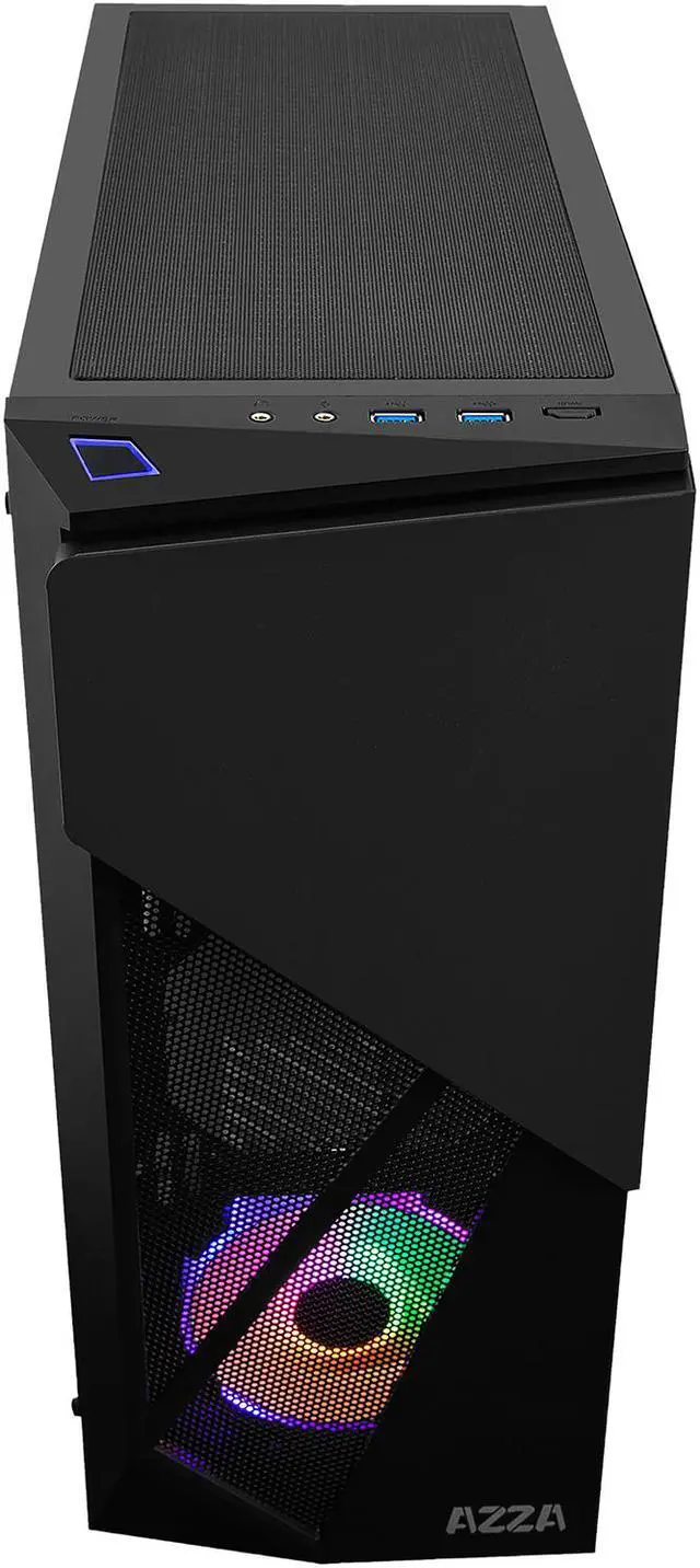 Alt view image 3 of 10 - AZZA INFERNO 310 DH CSAZ-310DH Black ATX Mid Tower Computer Case