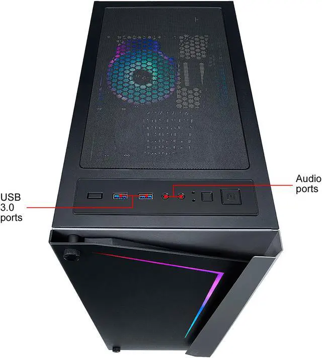 Alt view image 7 of 8 - AZZA APOLLO 430 CSAZ-430B-DF1 Black ATX Mid Tower Computer Case
