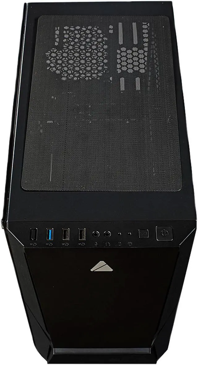 Alt view image 3 of 9 - AZZA LUMINOUS 110 CSAZ-110F Black Steel / Tempered Glass Micro ATX Mid Tower Computer Case