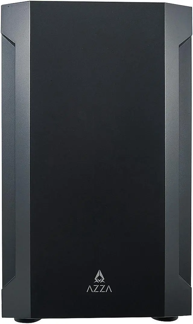 Alt view image 3 of 10 - AZZA Bastion CSAZ-120 Black Steel / Plastic / Tempered Glass Micro ATX Mid Tower Computer Case (1 x 140mm fan included )