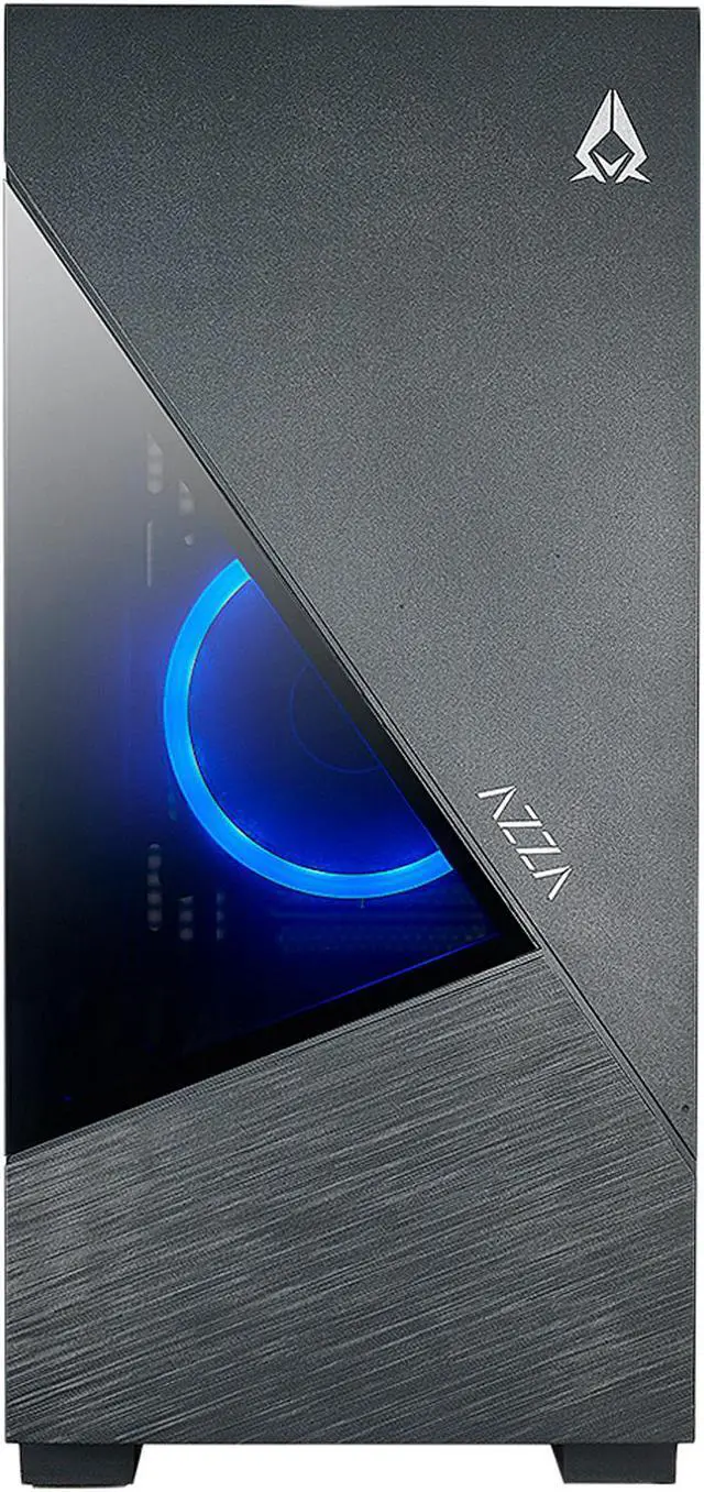 Alt view image 3 of 15 - AZZA ECLIPSE 440 / Gaming / ATX Mid-Tower  / Tempered Glass / Black / Steel   / 1 x 120mm ARGB fan included