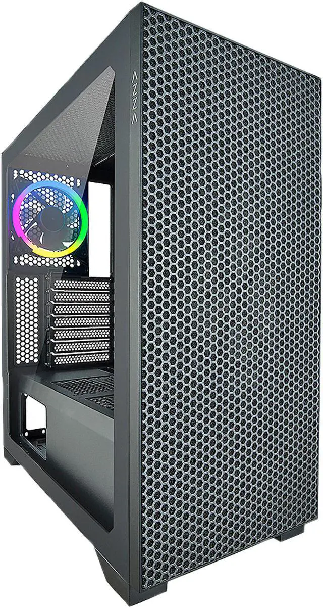 Main image of AZZA HIVE 450 / Gaming / ATX Mid-Tower /  / Tempered Glass / Black / Steel / 1 x 120mm fan included