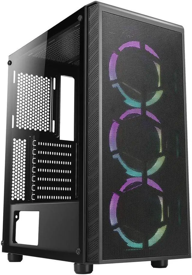 Main image of AZZA Prime CSAZ-360 Black Steel / Tempered Glass ATX Mid Tower ATX Mid-Tower Case