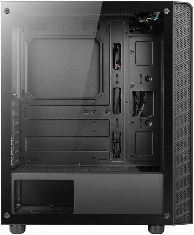 Alt view image 4 of 4 - AZZA Prime CSAZ-360 Black Steel / Tempered Glass ATX Mid Tower ATX Mid-Tower Case