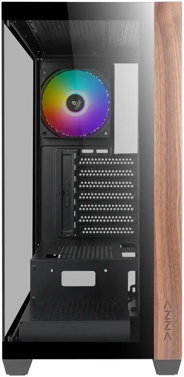 Alt view image 2 of 5 - AZZA CSAZ-491 NEPTUNE Black ATX Mid Tower Case