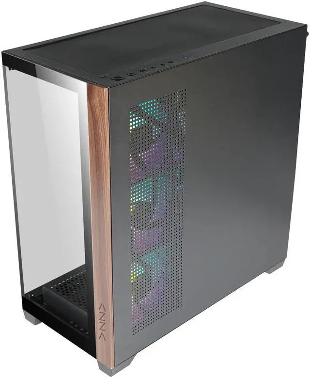 Alt view image 5 of 5 - AZZA CSAZ-491 NEPTUNE Black ATX Mid Tower Case