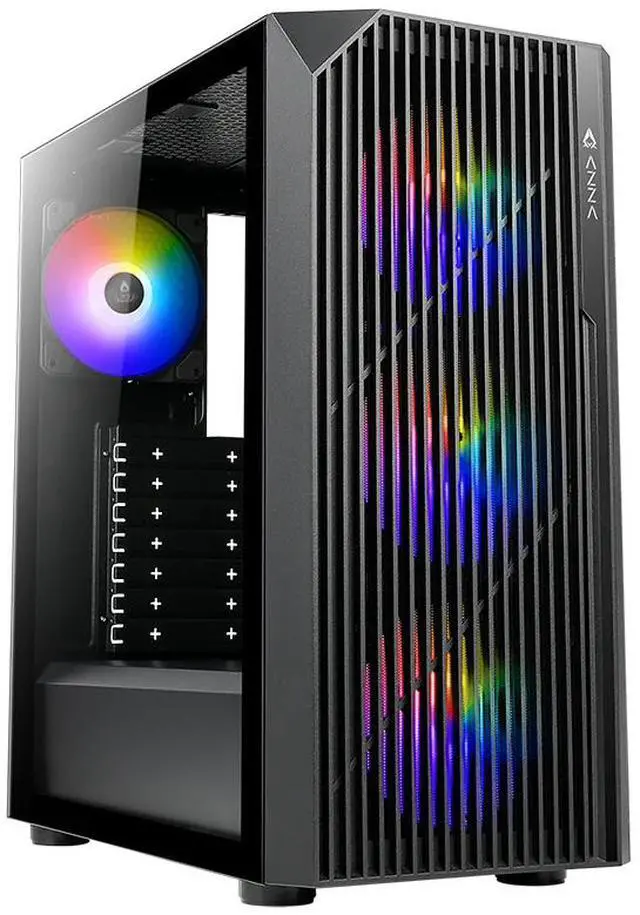 Main image of AZZA SOURCE CSAZ-203A02 Black ATX Mid Tower Case
