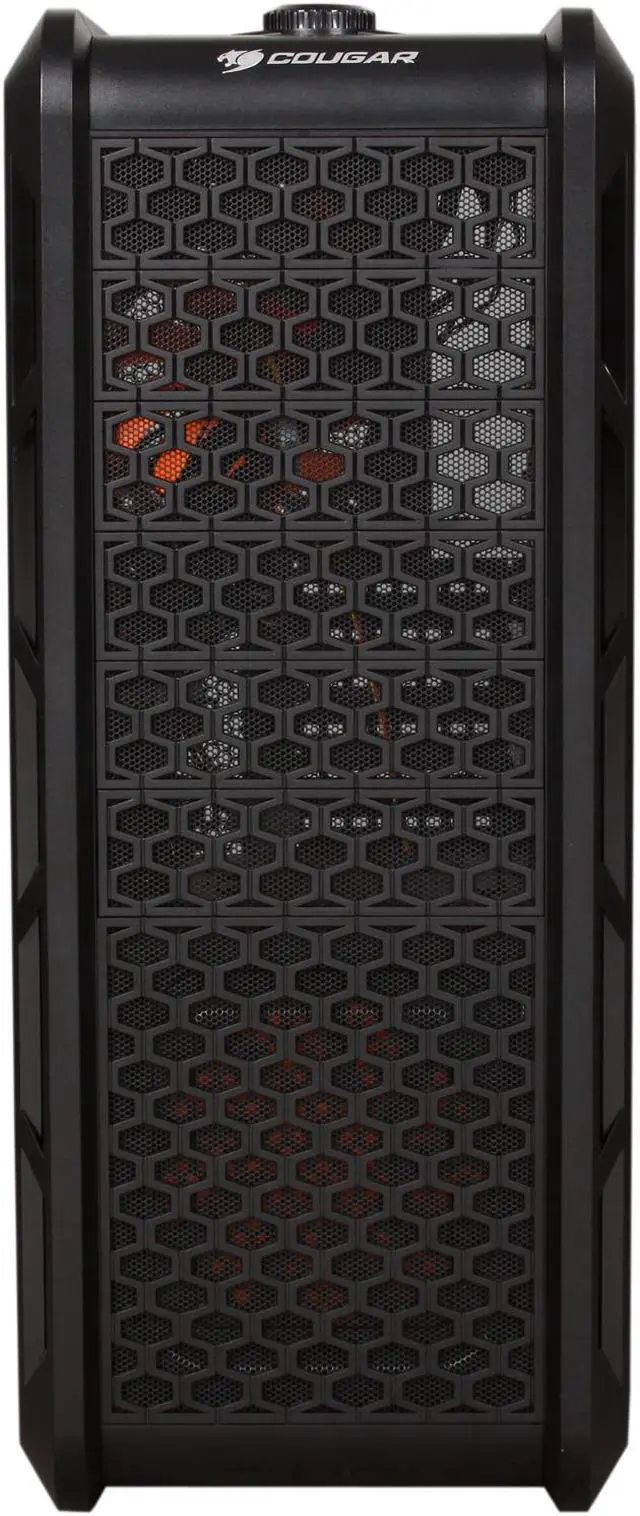 Alt view image 2 of 10 - COUGAR Evolution Black SECC ATX Mid Tower Computer Case with Dual 12cm COUGAR TURBINE HYPER-SPIN Bearing Silent Fans, 2 x USB 3.0, 2 x USB 2.0
