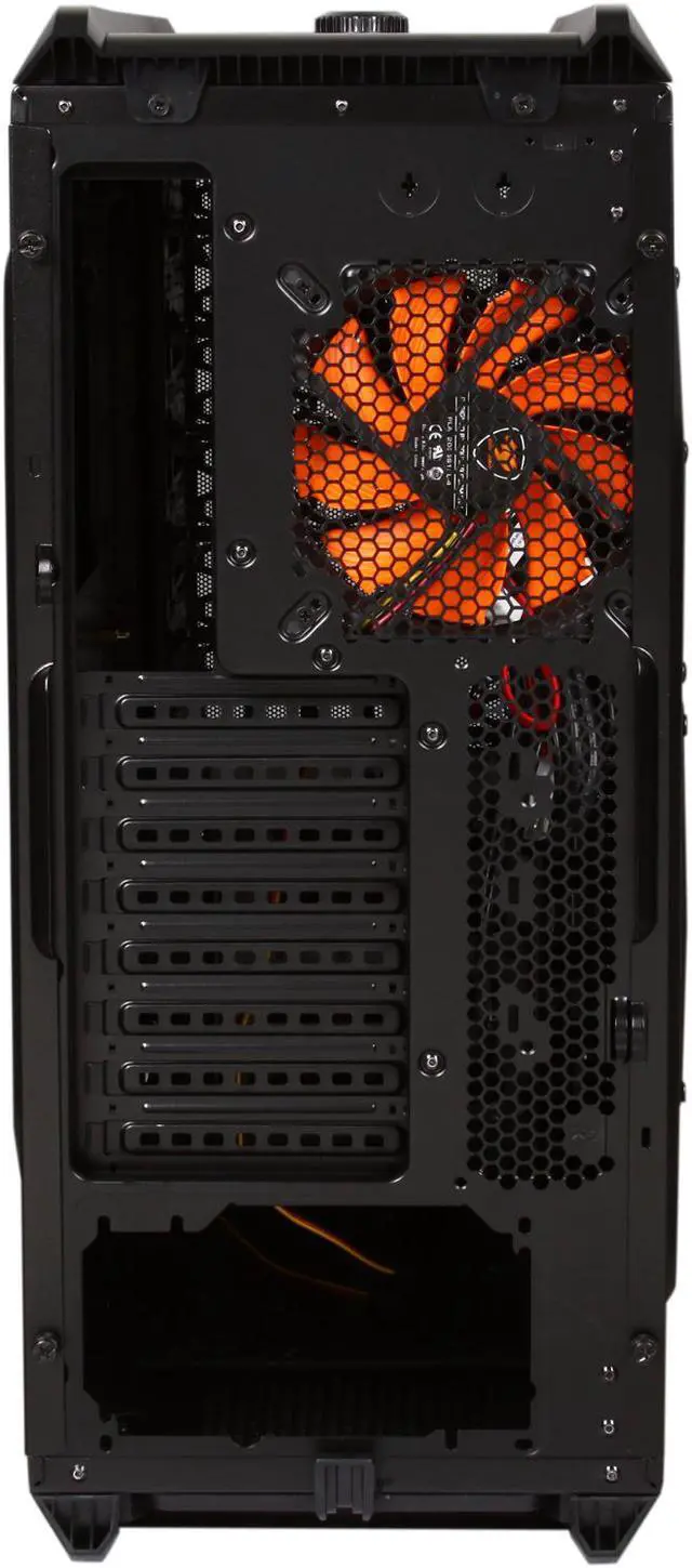 Alt view image 5 of 10 - COUGAR Evolution Black SECC ATX Mid Tower Computer Case with Dual 12cm COUGAR TURBINE HYPER-SPIN Bearing Silent Fans, 2 x USB 3.0, 2 x USB 2.0