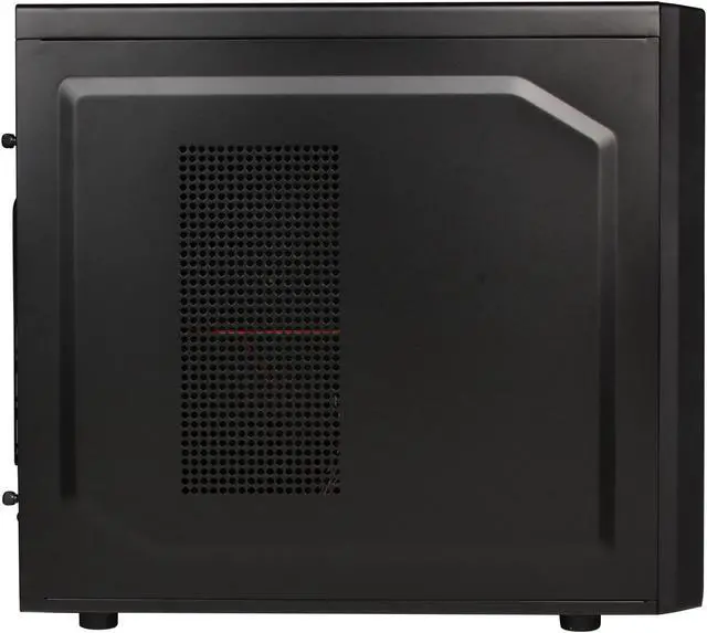 Alt view image 4 of 9 - COUGAR Solution Black Steel ATX Mid Tower Computer Case with 12cm COUGAR TURBINE HYPER-SPIN Bearing Silent Fan and USB 3.0