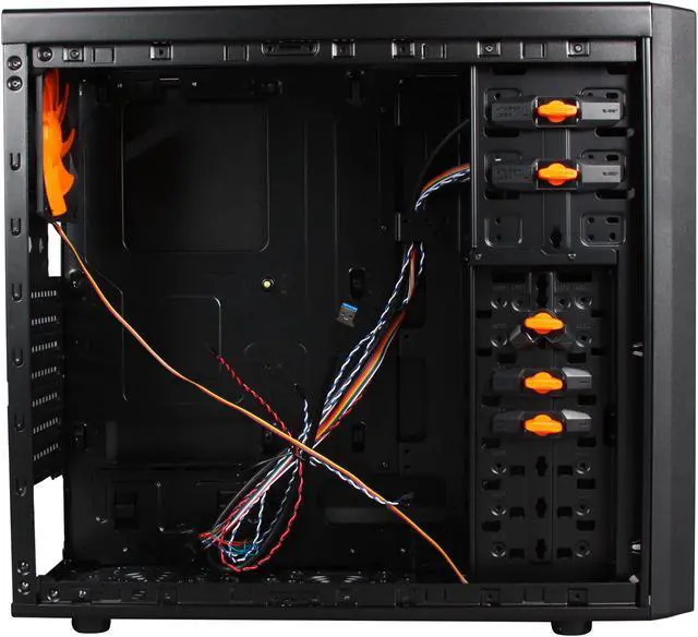 Alt view image 6 of 9 - COUGAR Solution Black Steel ATX Mid Tower Computer Case with 12cm COUGAR TURBINE HYPER-SPIN Bearing Silent Fan and USB 3.0