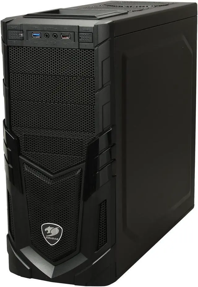 Alt view image 3 of 10 - COUGAR Volant Black Steel ATX Mid Tower Computer Case