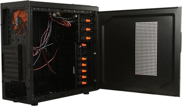 Alt view image 5 of 10 - COUGAR Volant Black Steel ATX Mid Tower Computer Case