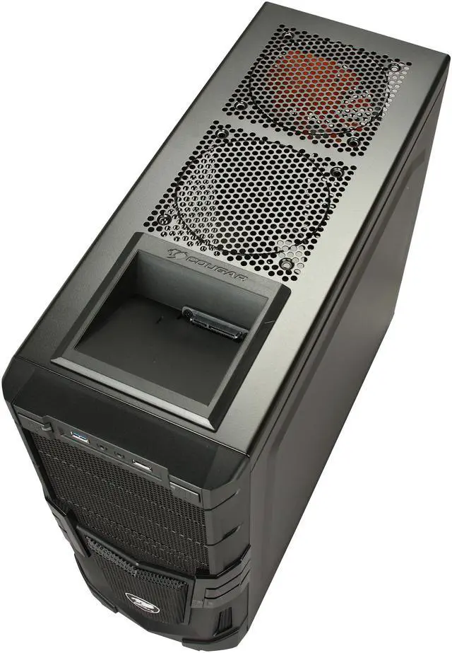 Alt view image 8 of 10 - COUGAR Volant Black Steel ATX Mid Tower Computer Case