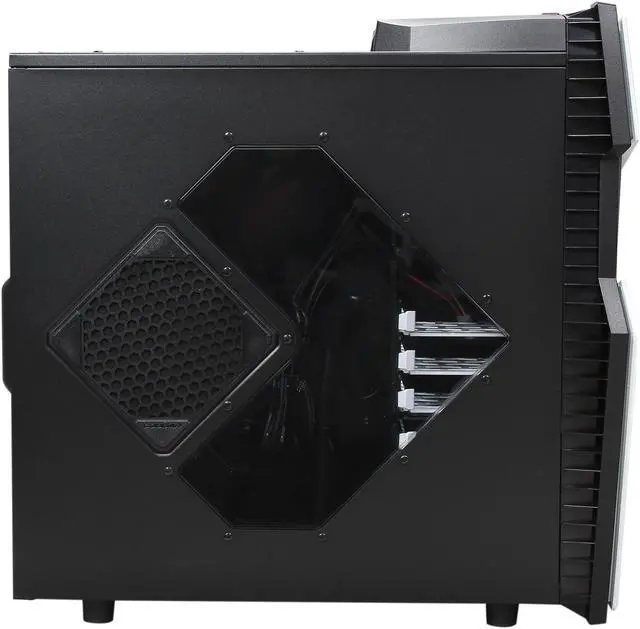 Alt view image 4 of 11 - COUGAR Challenger-W White / Black Steel / Plastic ATX Mid Tower Computer Case with 12cm COUGAR TURBINE HYPER-SPIN Bearing Silent Fans and 20cm LED Fan