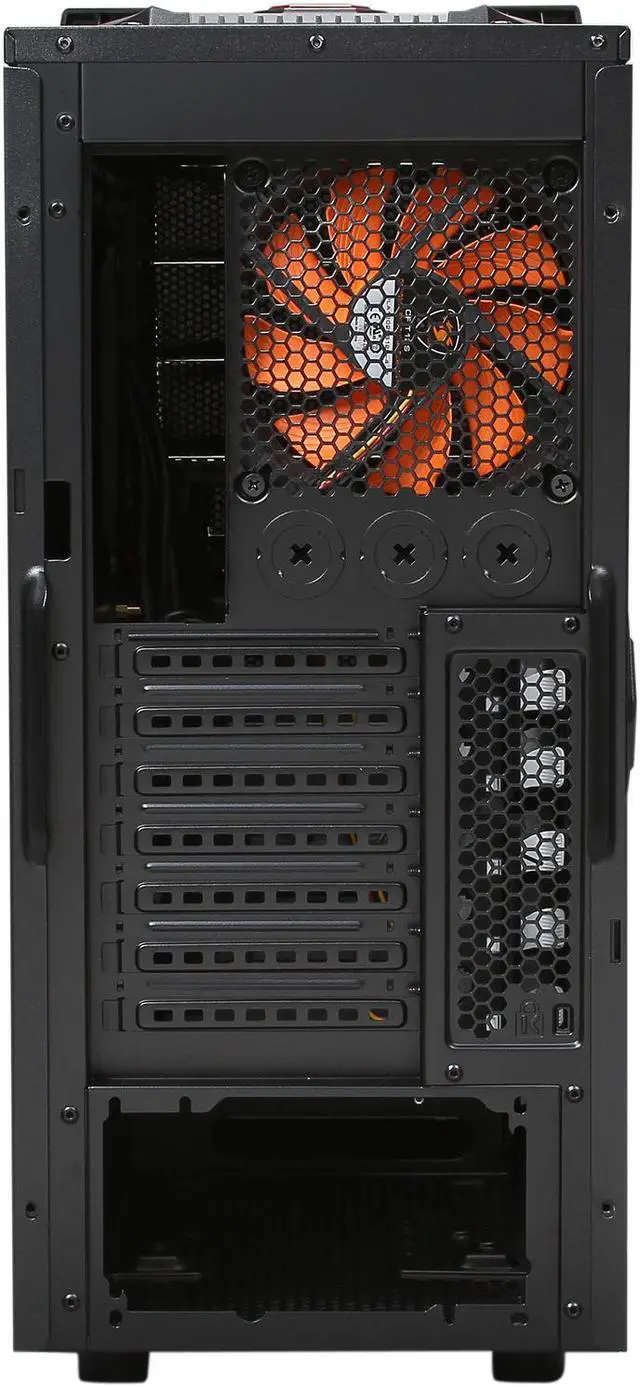 Alt view image 10 of 11 - COUGAR Challenger-W White / Black Steel / Plastic ATX Mid Tower Computer Case with 12cm COUGAR TURBINE HYPER-SPIN Bearing Silent Fans and 20cm LED Fan