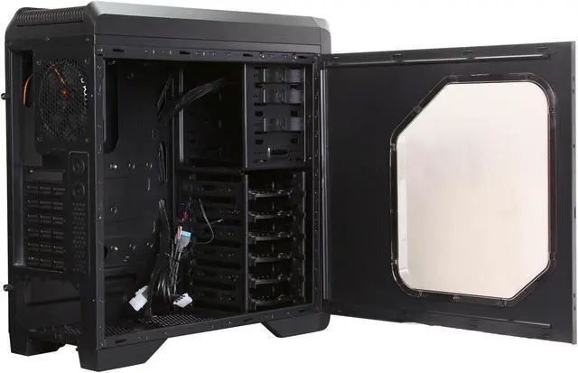 Alt view image 5 of 11 - COUGAR Pioneer Black Steel ATX Mid Tower Computer Case with 3 x 12cm COUGAR TURBINE HYPER-SPIN Bearing Silent Fans and USB 3.0