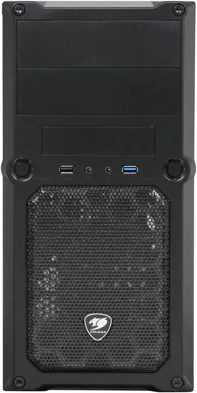 Alt view image 2 of 9 - COUGAR MG100 Black Steel Micro ATX Mini Tower Computer Case