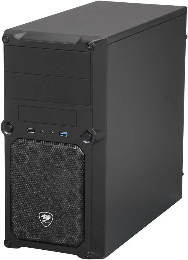 Alt view image 3 of 9 - COUGAR MG100 Black Steel Micro ATX Mini Tower Computer Case