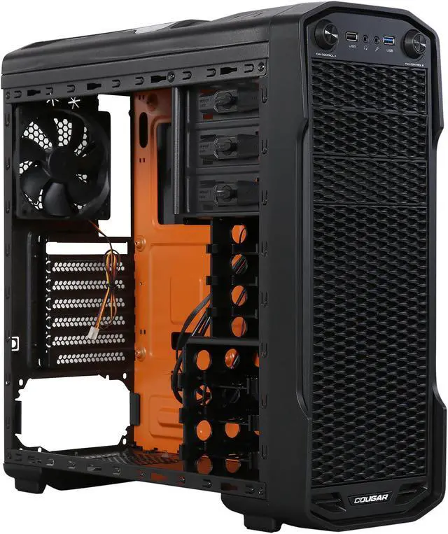 Alt view image 8 of 10 - COUGAR MX310 ATX Mid Tower NEW RUGGED DESIGN GAMING MIDI TOWER