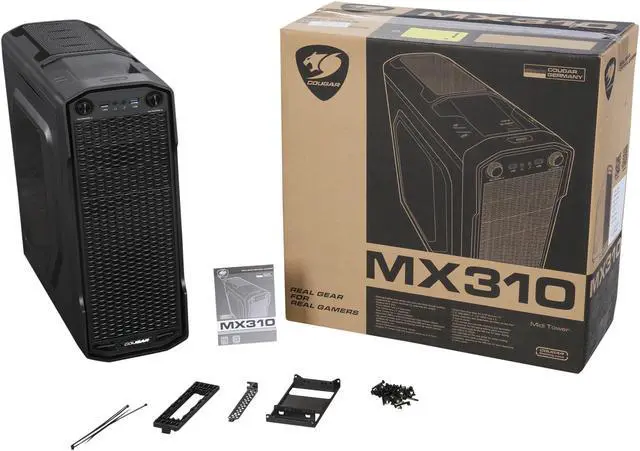 Alt view image 10 of 10 - COUGAR MX310 ATX Mid Tower NEW RUGGED DESIGN GAMING MIDI TOWER