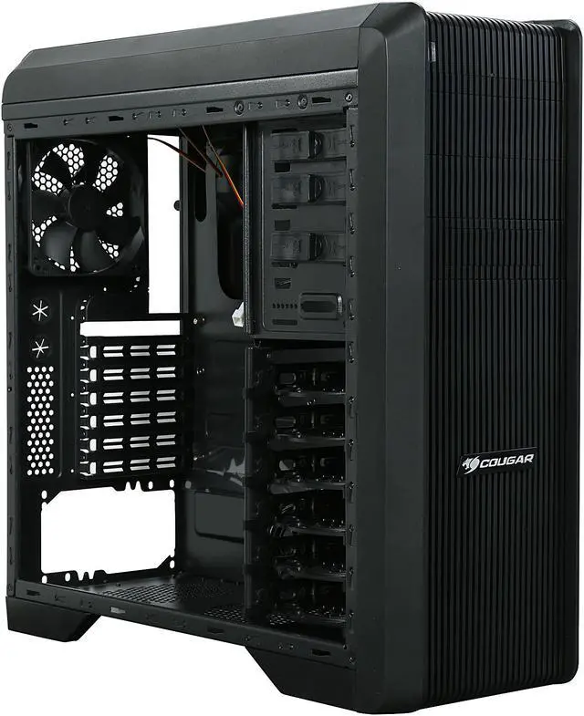 Alt view image 7 of 10 - COUGAR Pioneer-X Black Steel ATX Mid Tower Computer Case