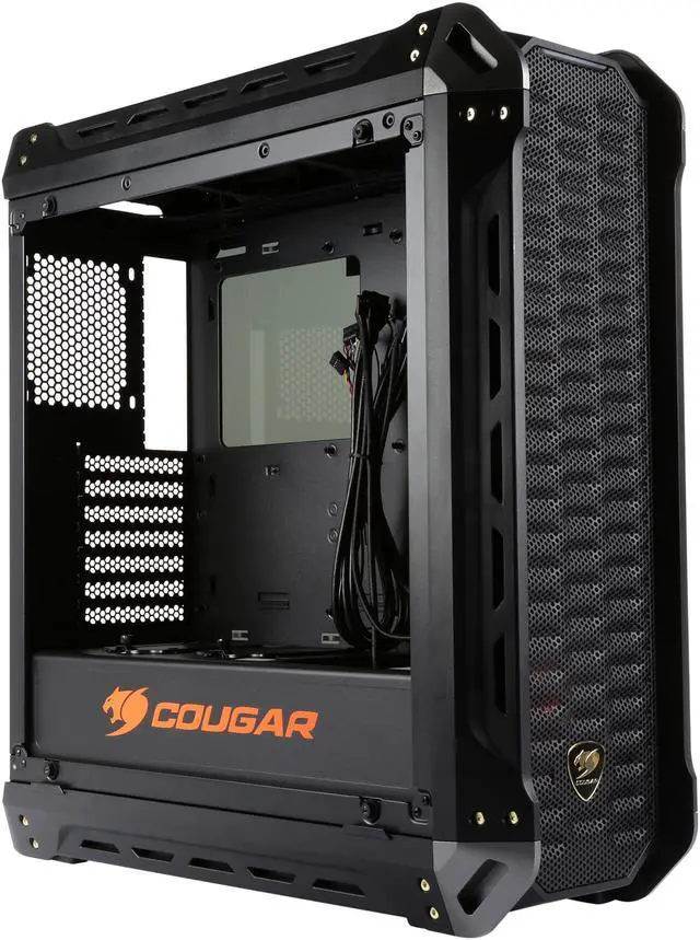 Alt view image 10 of 13 - COUGAR Panzer-S Black ATX Mid Tower Transparent Fortress Computer Case
