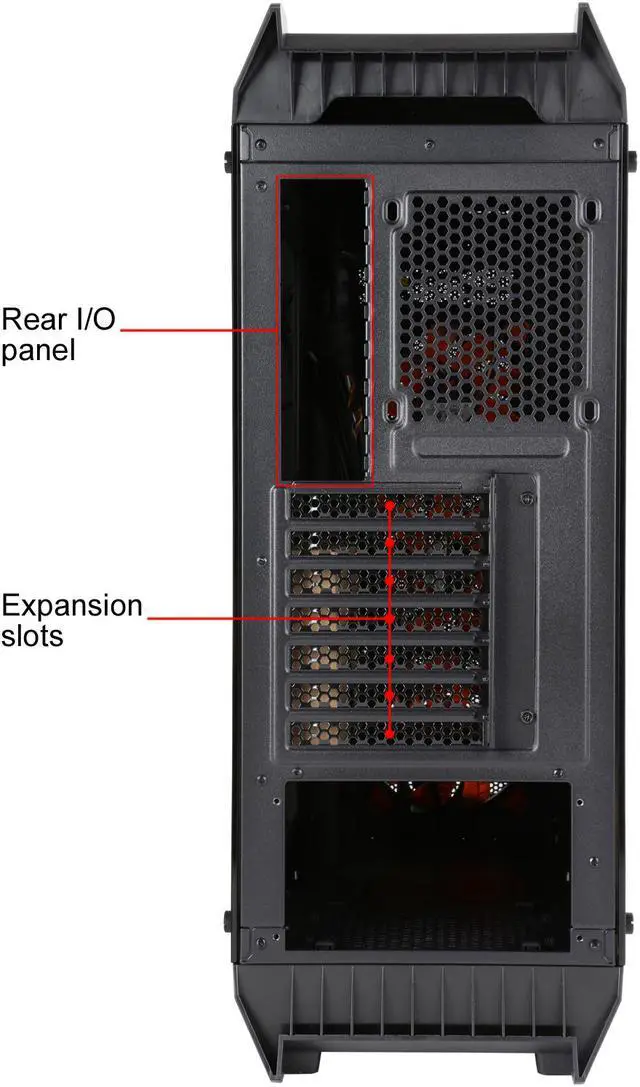 Alt view image 12 of 13 - COUGAR Panzer-S Black ATX Mid Tower Transparent Fortress Computer Case