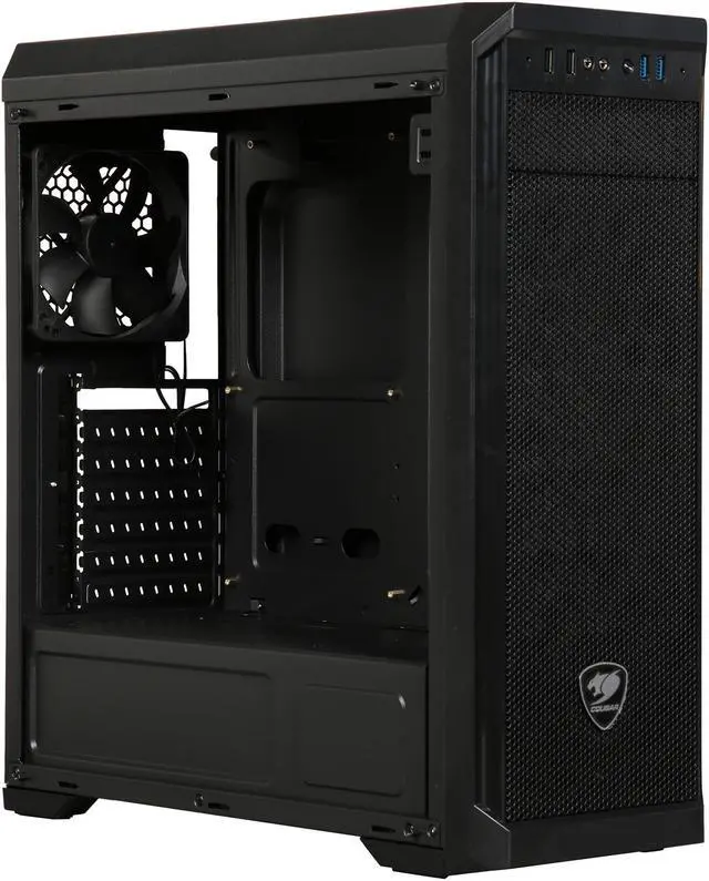 Alt view image 11 of 13 - Cougar MX330-G Mid Tower Case with Full Tempered Glass Window and USB 3.0