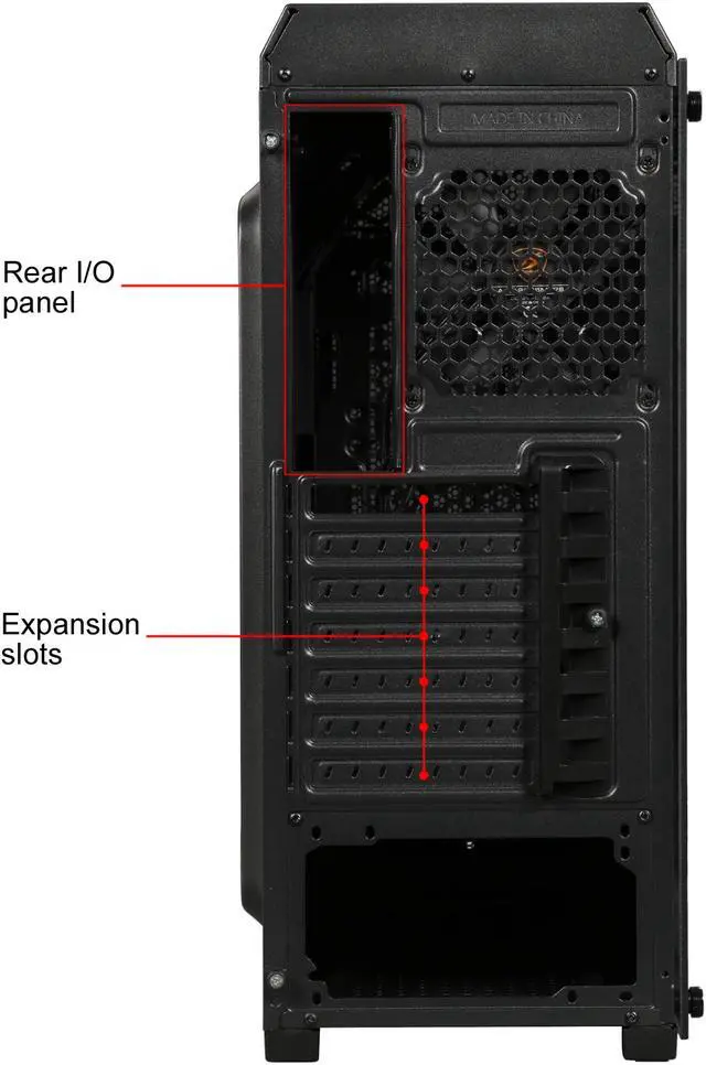 Alt view image 7 of 13 - Cougar MX330-G Mid Tower Case with Full Tempered Glass Window and USB 3.0