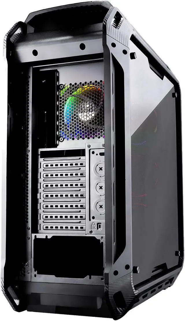 Alt view image 11 of 13 - COUGAR Panzer Evo RGB Black Steel ATX Full Tower RGB LED Gaming Case with Remote