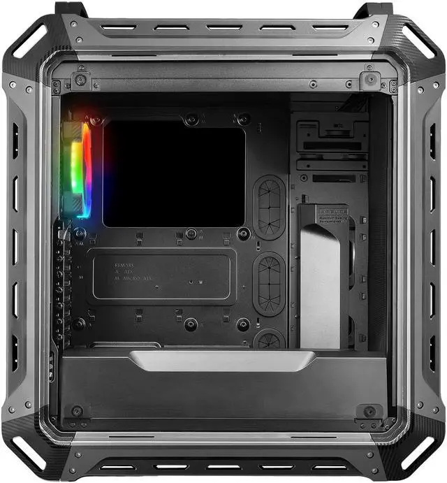 Alt view image 6 of 13 - COUGAR Panzer Evo RGB Black Steel ATX Full Tower RGB LED Gaming Case with Remote