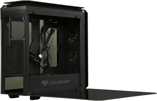 Alt view image 16 of 19 - COUGAR Puritas RGB Black ATX Mid Tower Gaming Case with Pure Tempered Glass Window